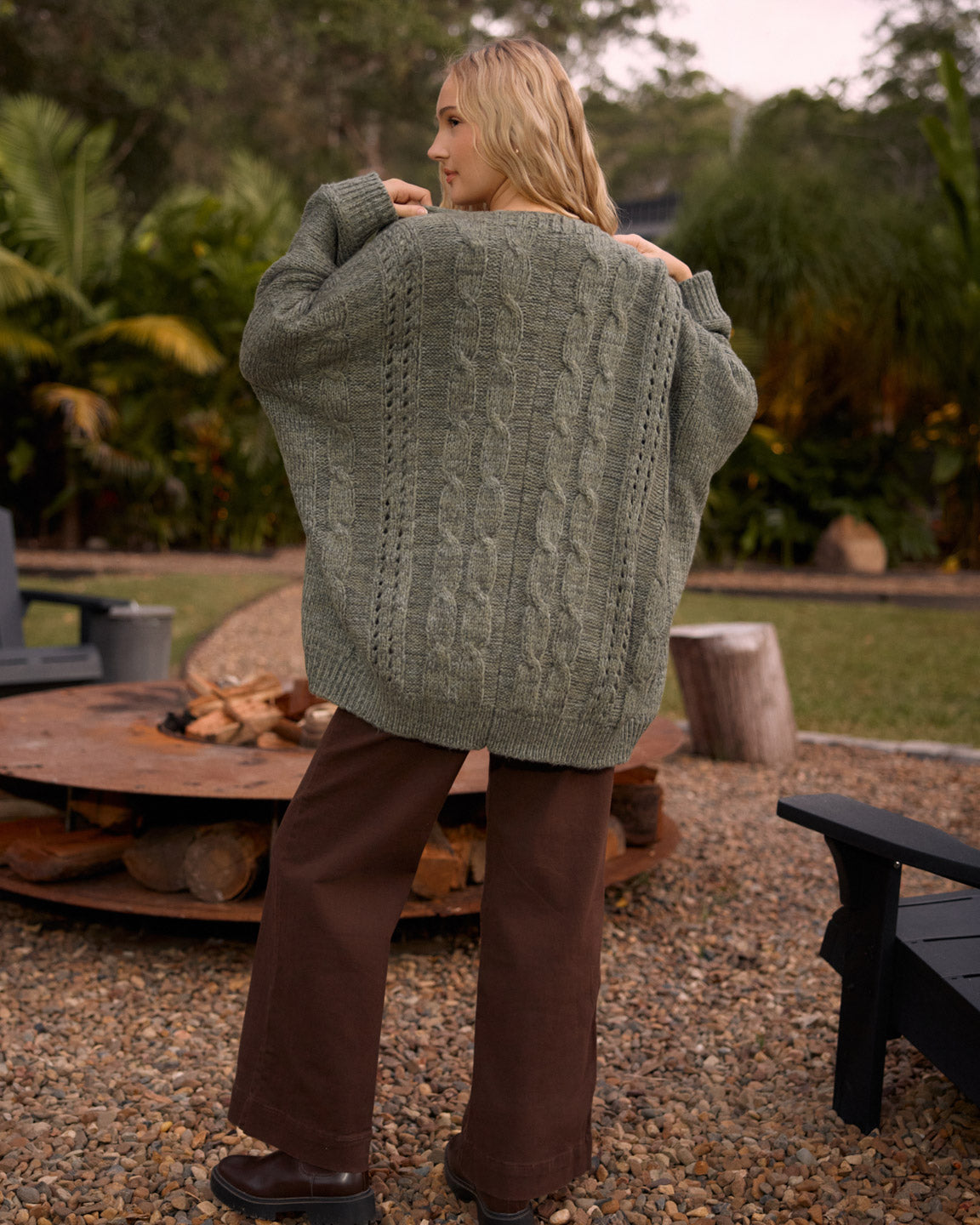 MILLY CARDIGAN MOSS