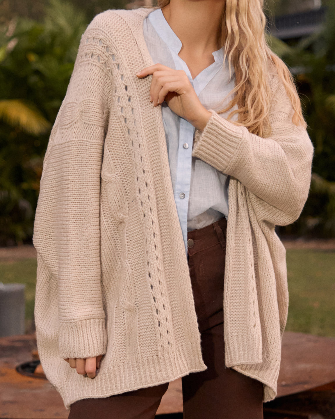 MILLY CARDIGAN OATMEAL