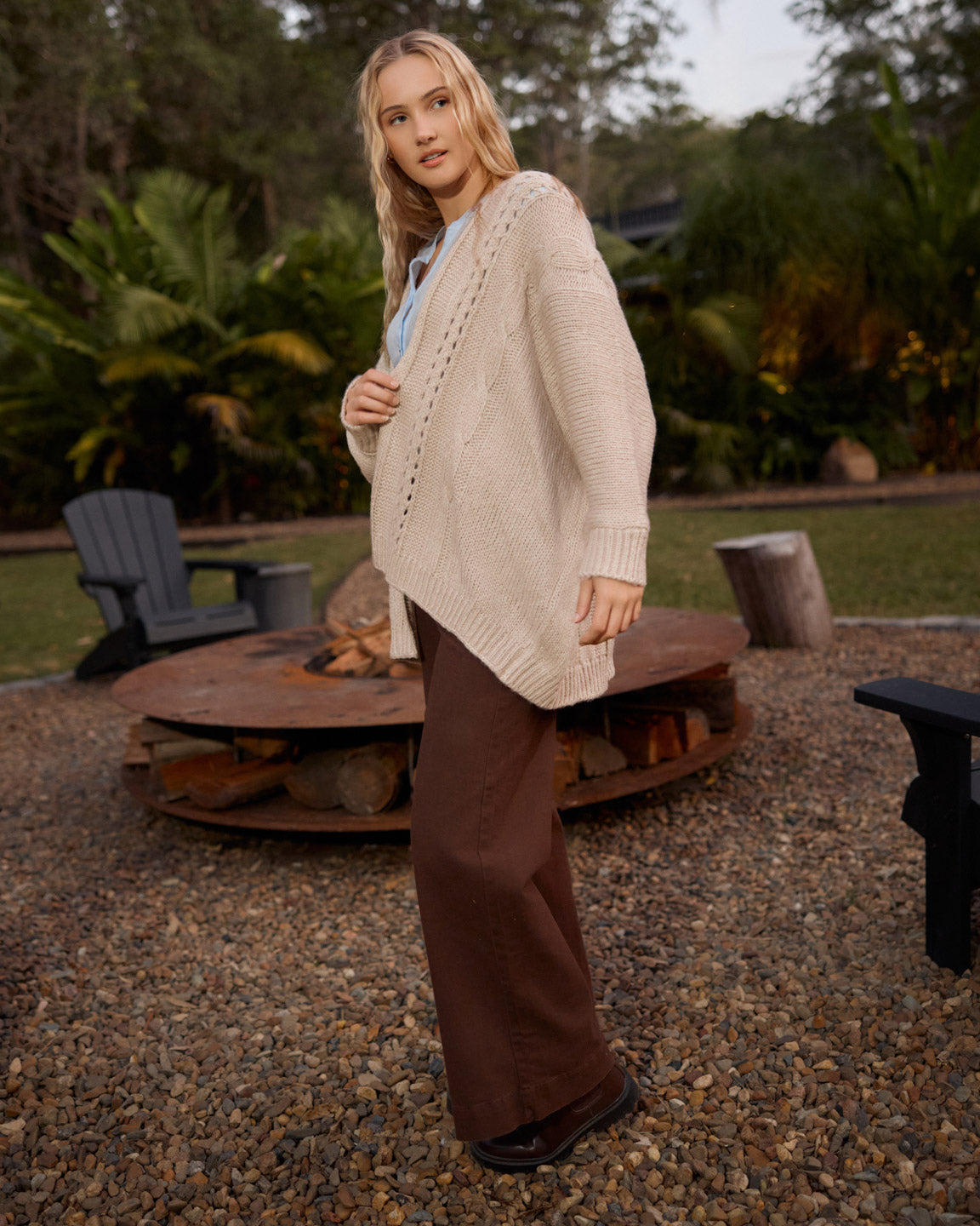 MILLY CARDIGAN OATMEAL