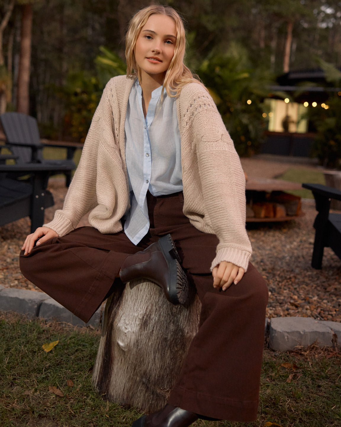MILLY CARDIGAN OATMEAL