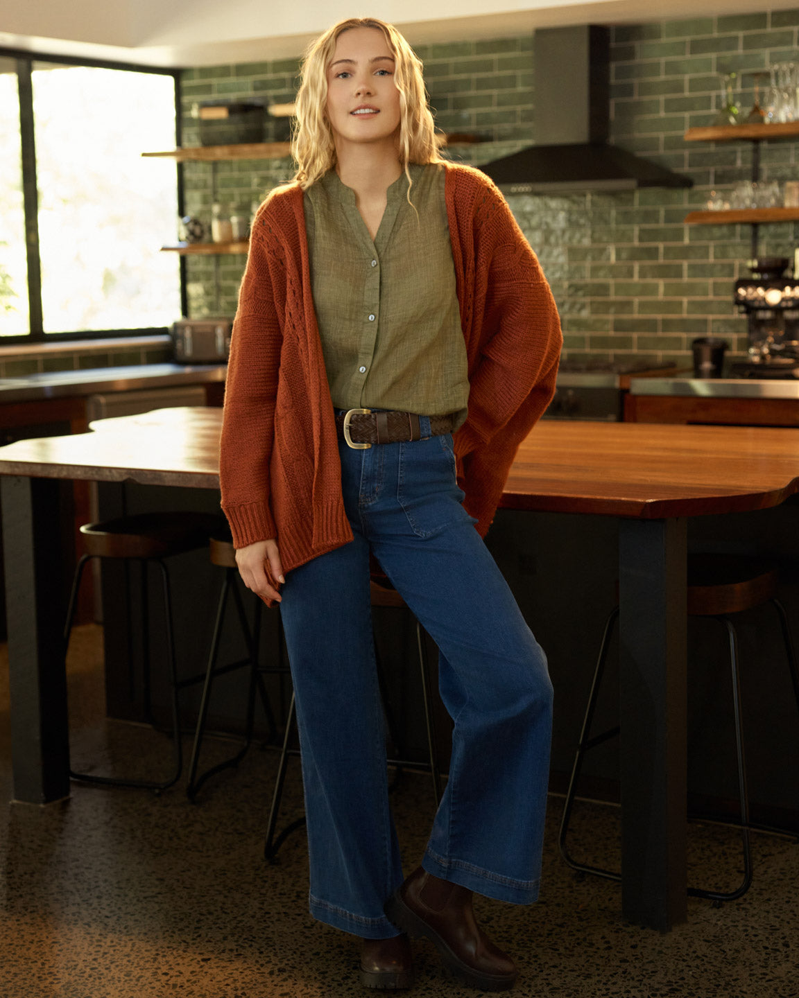 MILLY CARDIGAN RUST