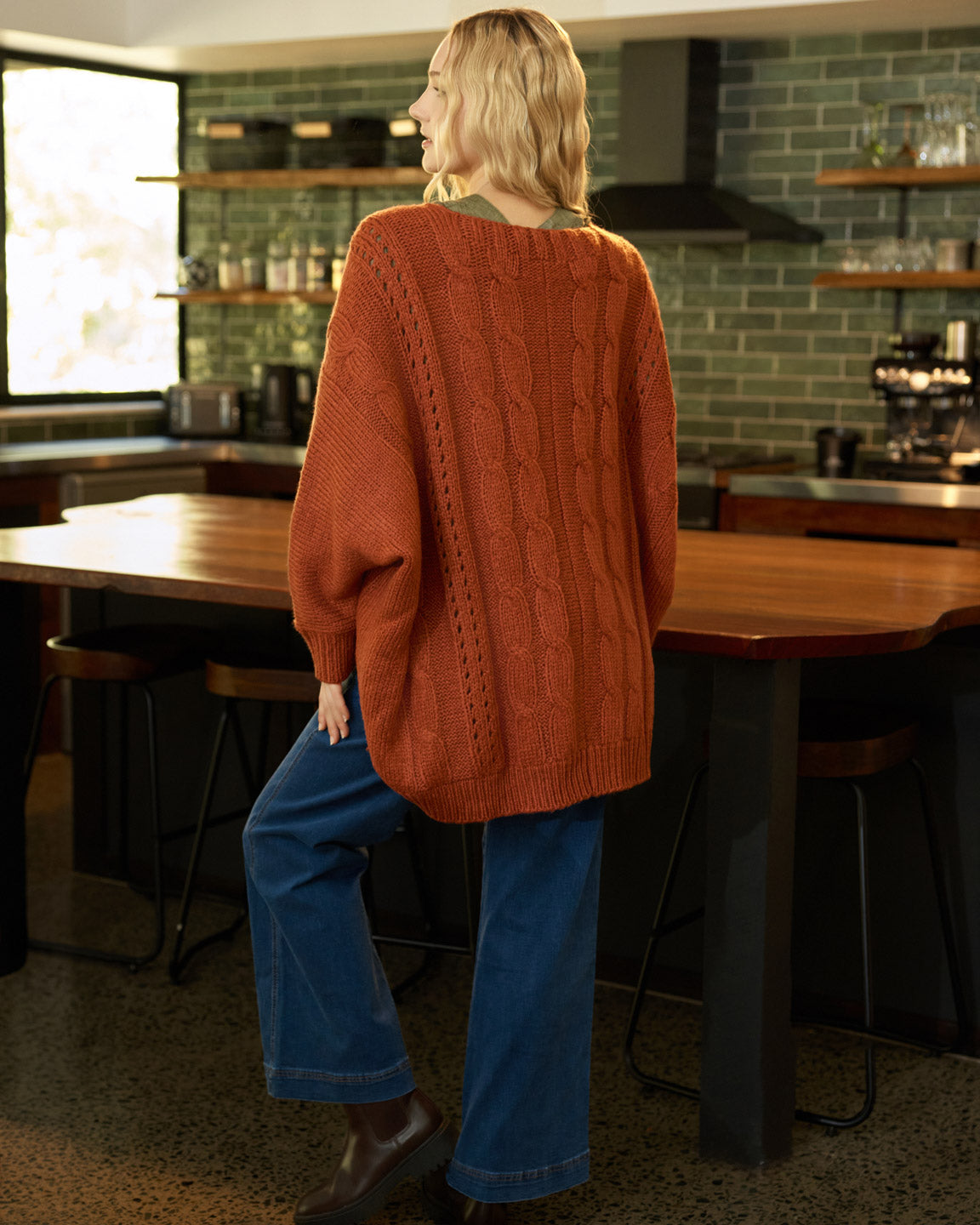 MILLY CARDIGAN RUST