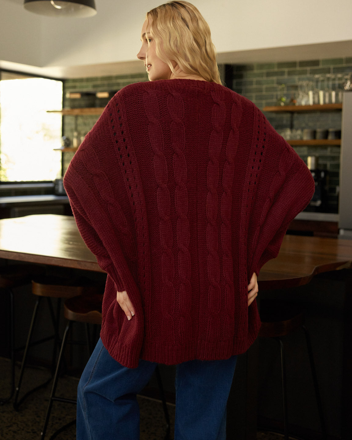 MILLY CARDIGAN WINE