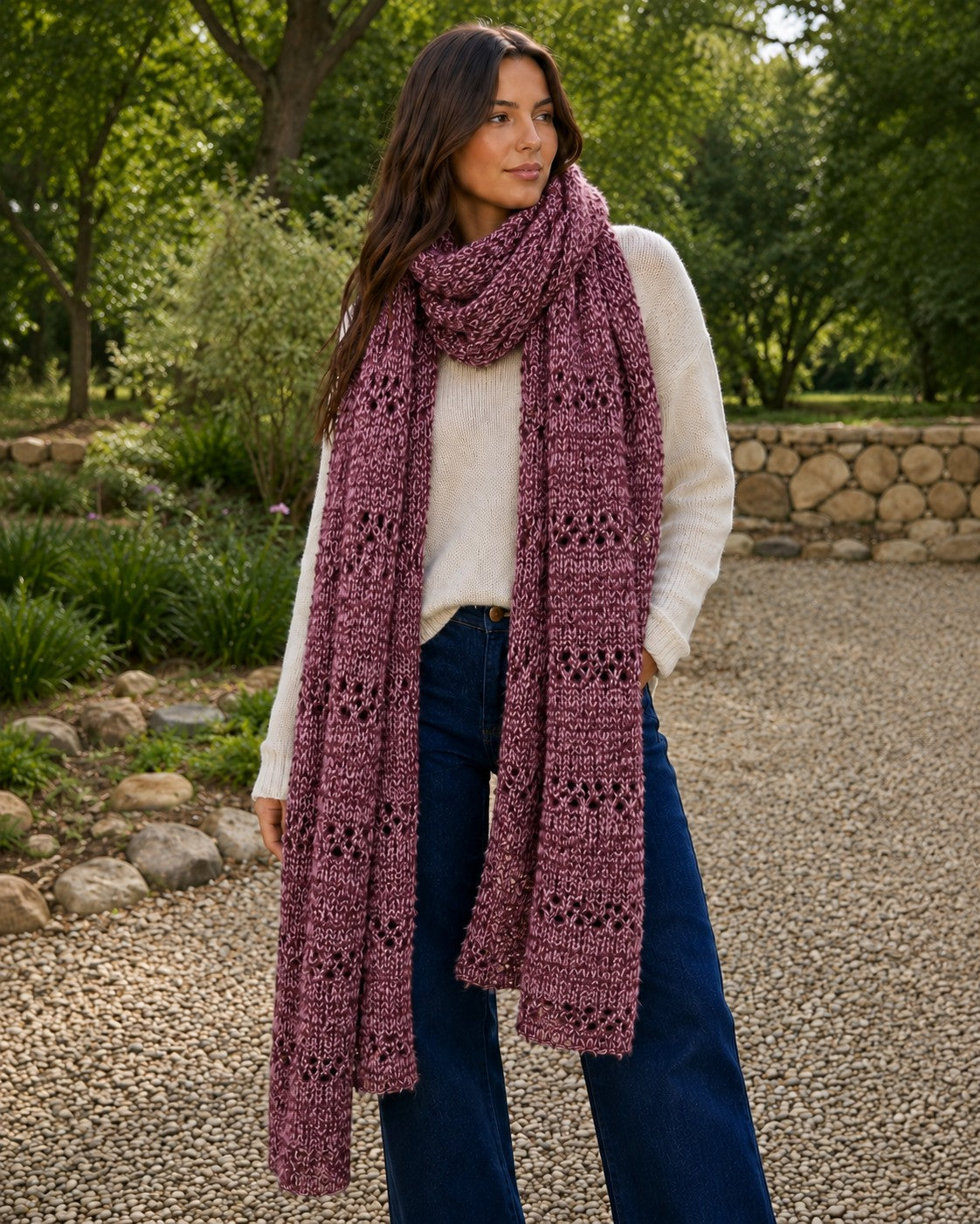 NEVA SCARF BERRY