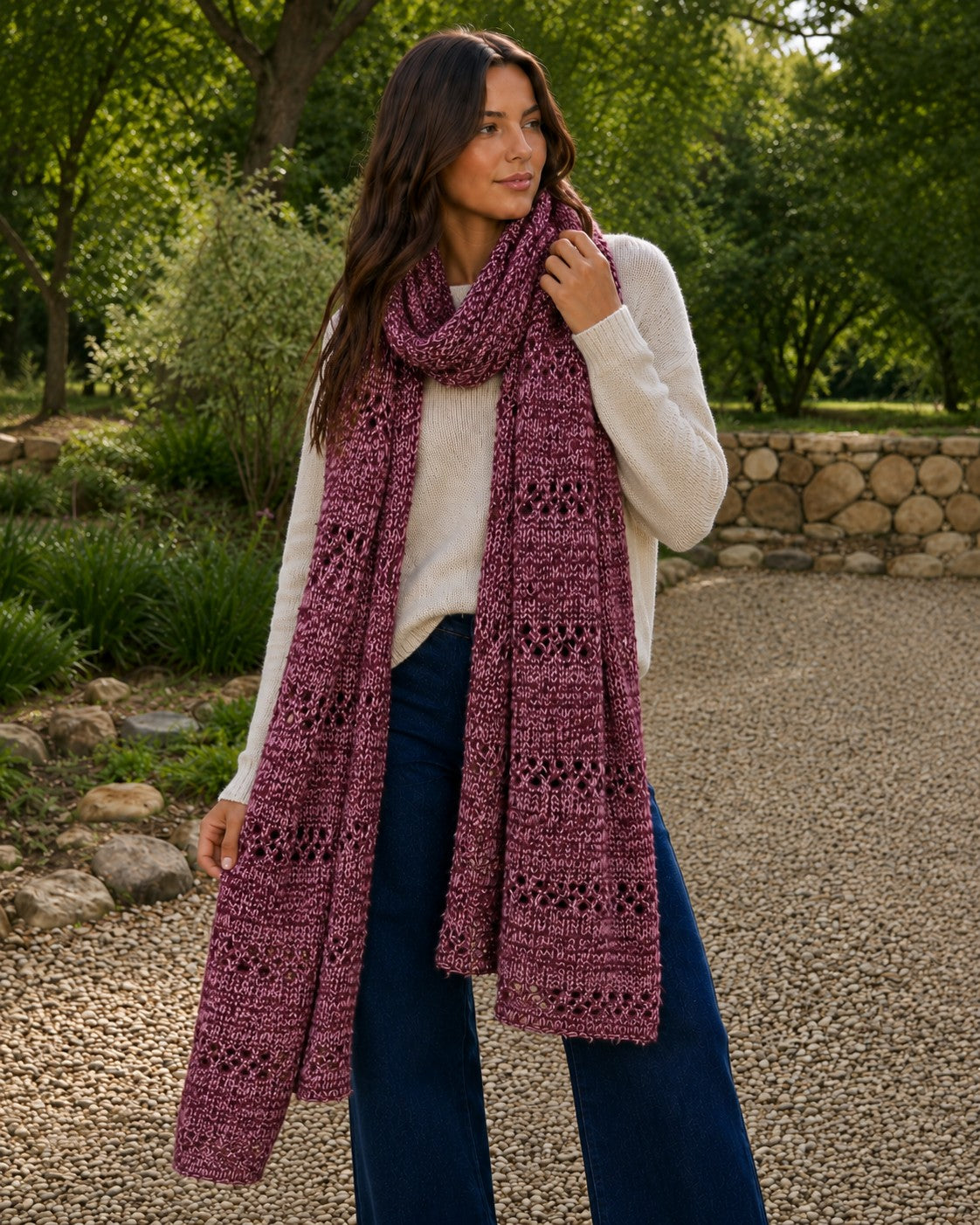 NEVA SCARF BERRY