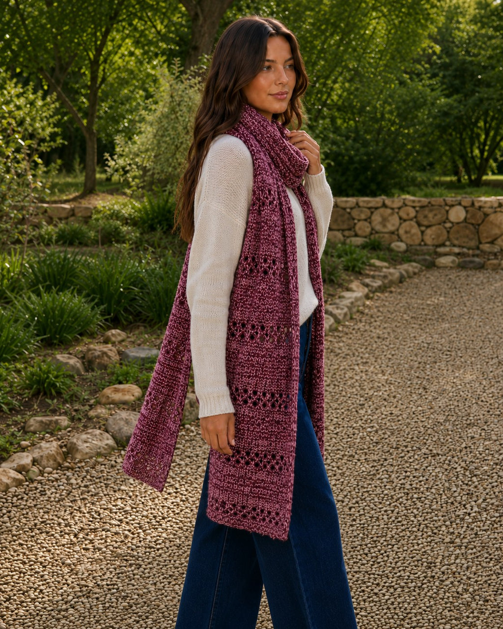 NEVA SCARF BERRY