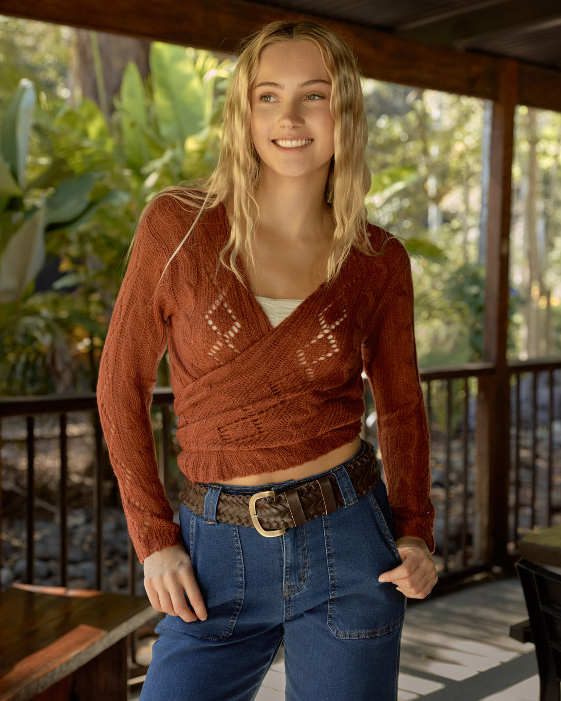 WILLOW CARDIGAN RUST