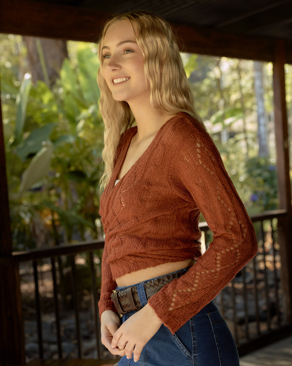 WILLOW CARDIGAN RUST