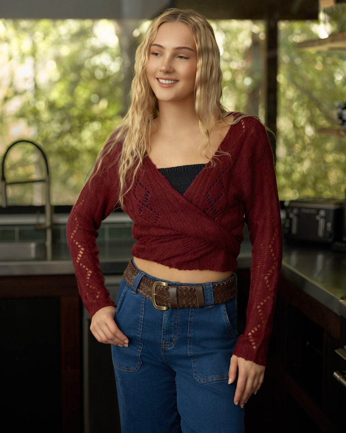 WILLOW CARDIGAN WINE