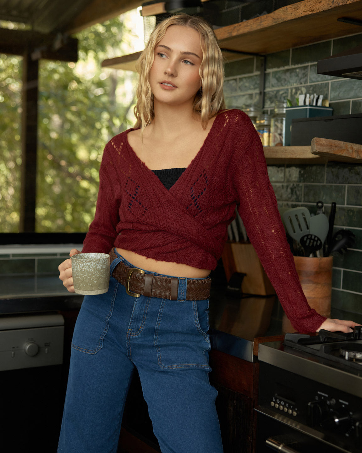 WILLOW CARDIGAN WINE