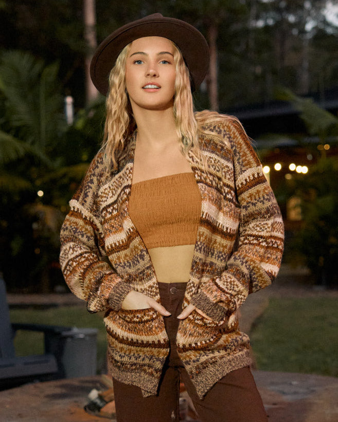 ALMA CARDIGAN OAK