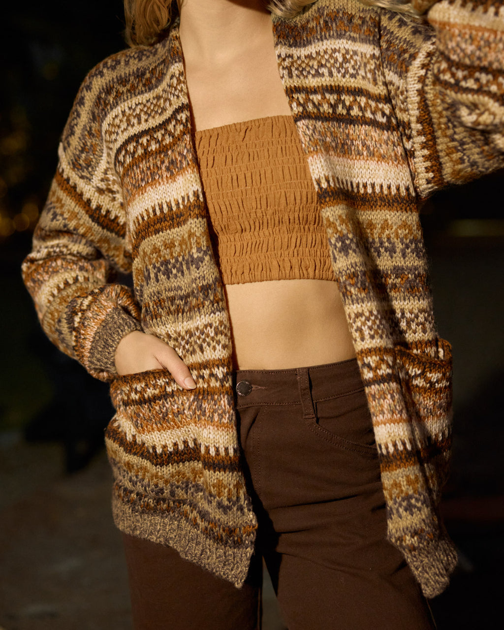ALMA CARDIGAN OAK