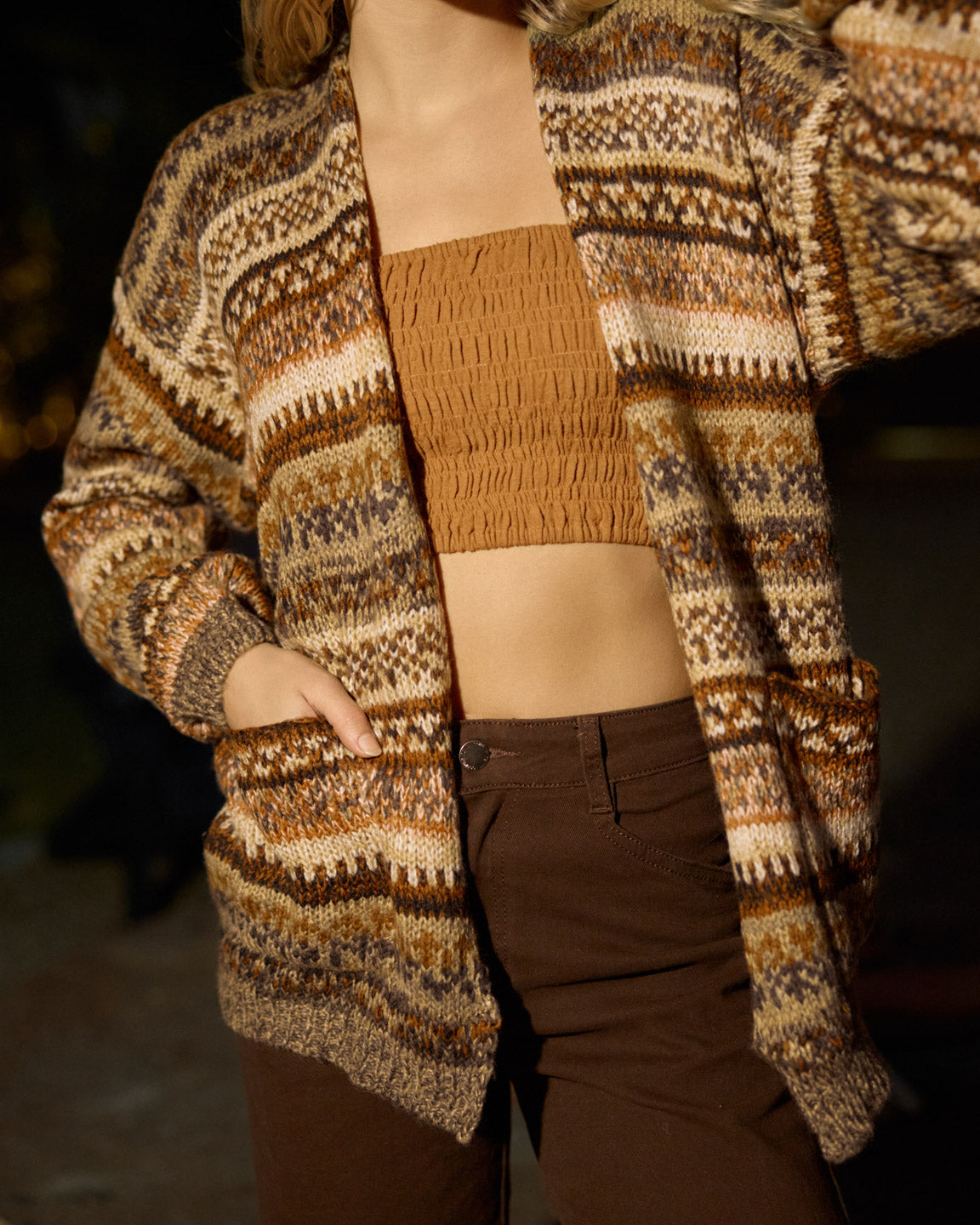 ALMA CARDIGAN OAK