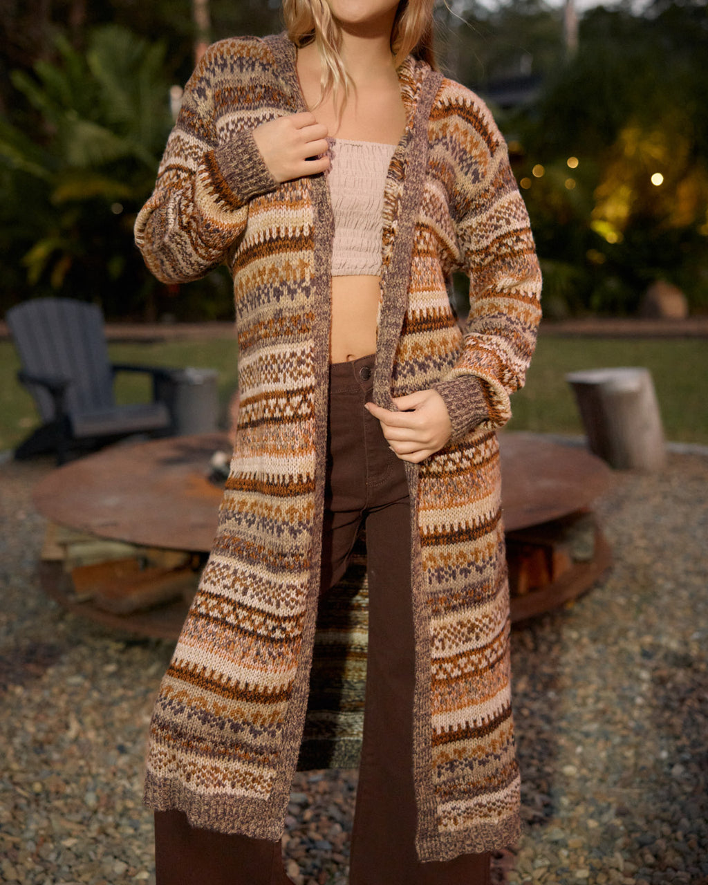 ELLA CARDIGAN OAK