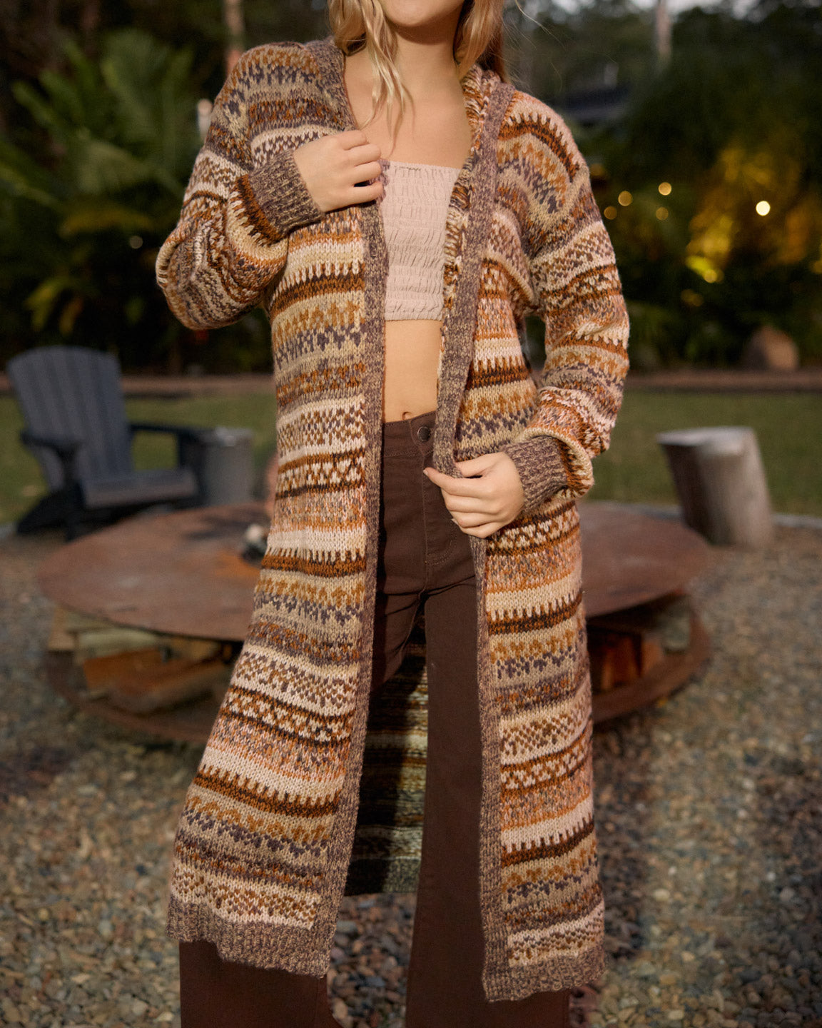 ELLA CARDIGAN OAK
