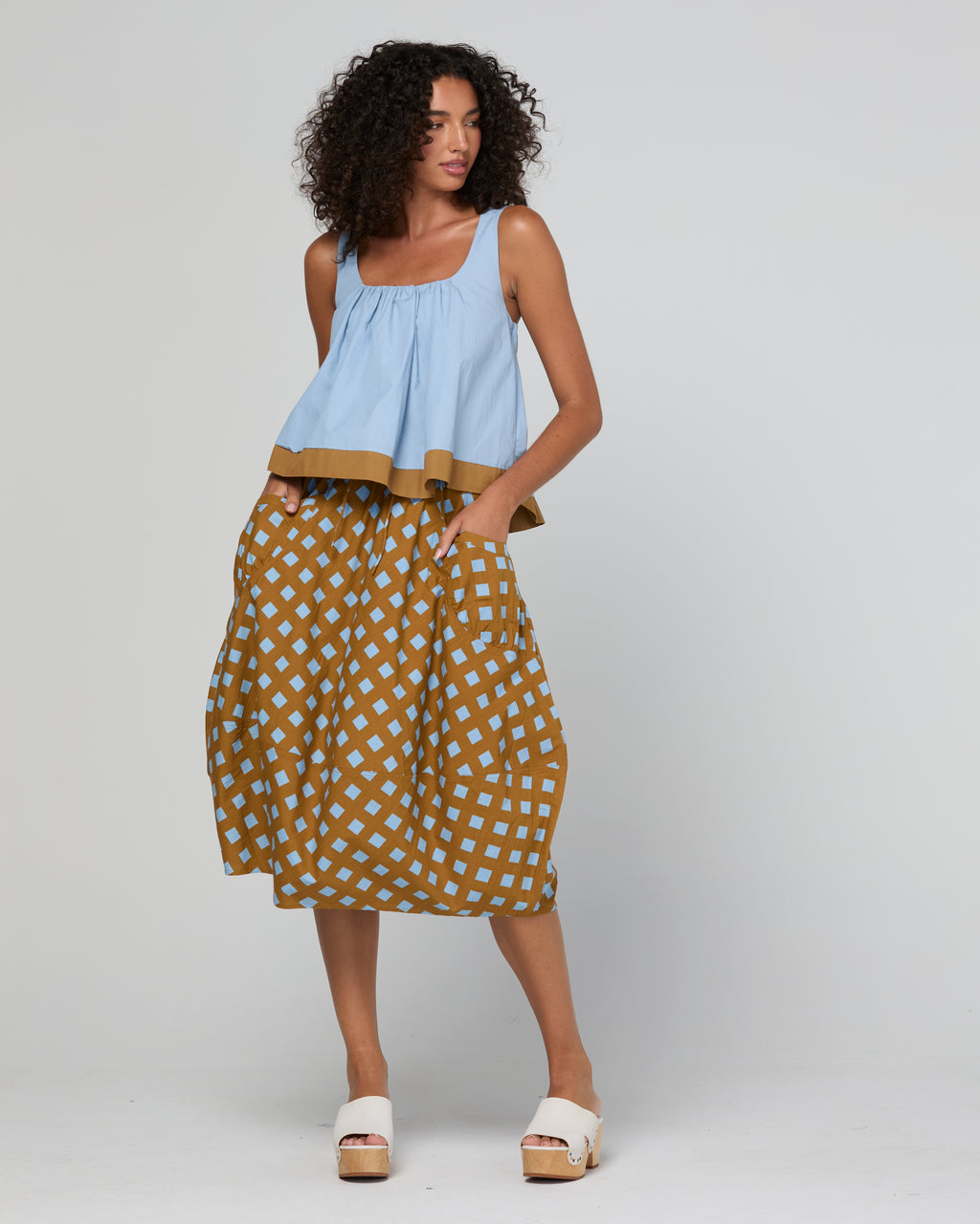 GURU SKIRT GEO CHECK