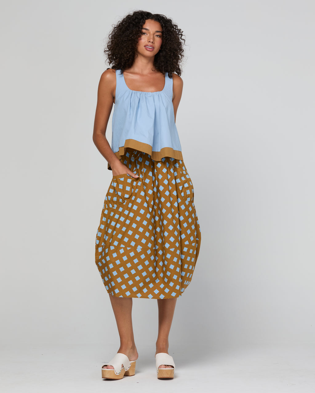 GURU SKIRT GEO CHECK