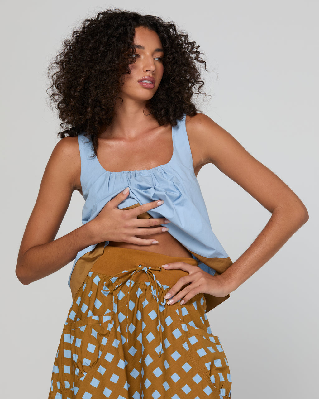 GURU SKIRT GEO CHECK