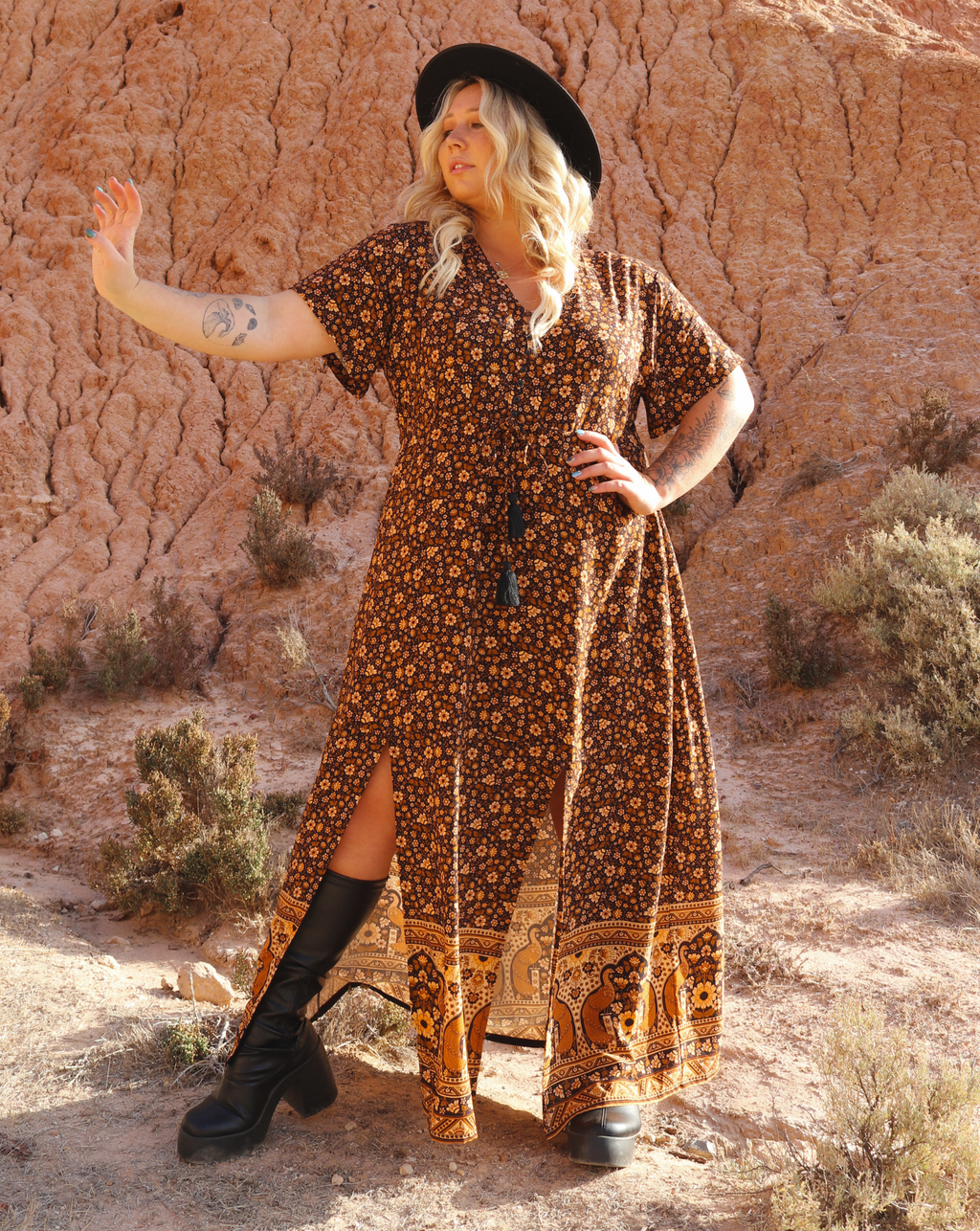 SURI MAXI DRESS HONEYGLOW