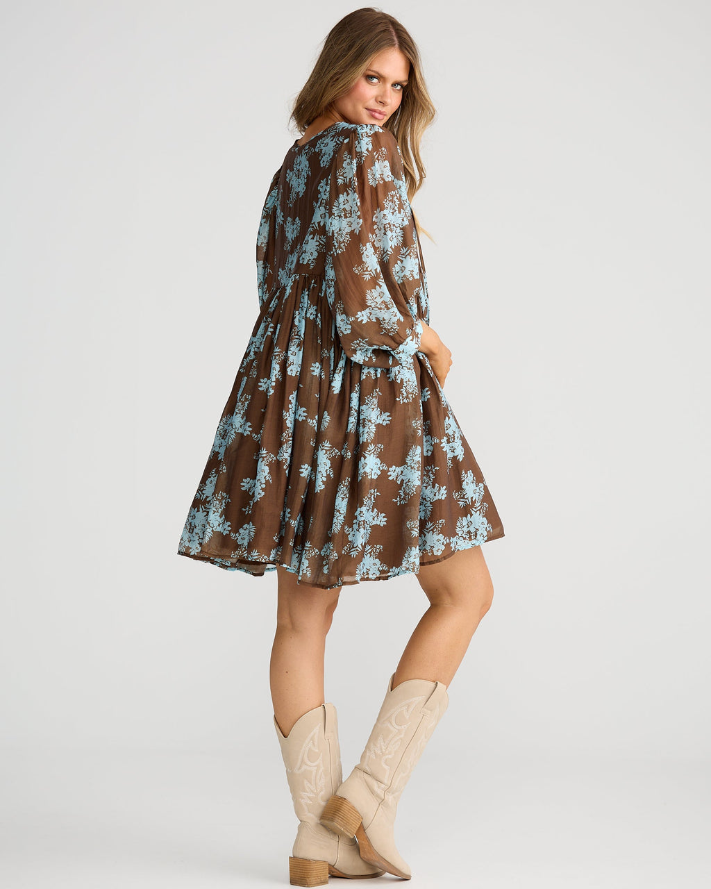 WISTERIA MINI DRESS MISTFLOWER