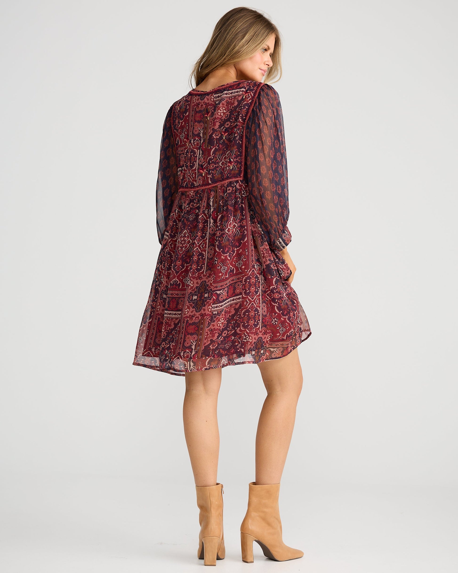 WISTERIA MINI DRESS MYSTIC WEAVE