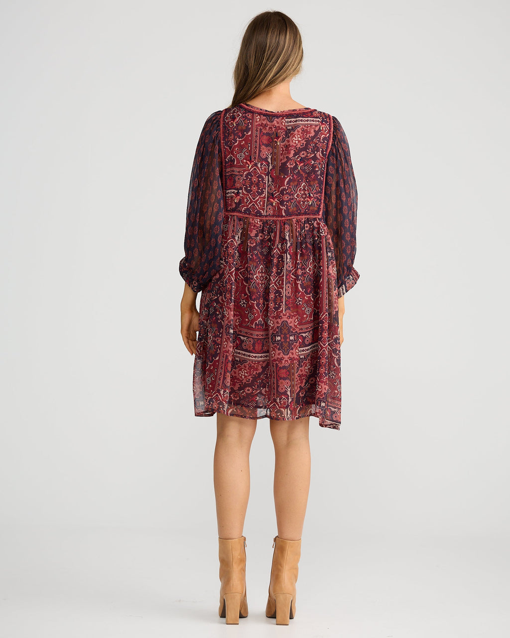 WISTERIA MINI DRESS MYSTIC WEAVE