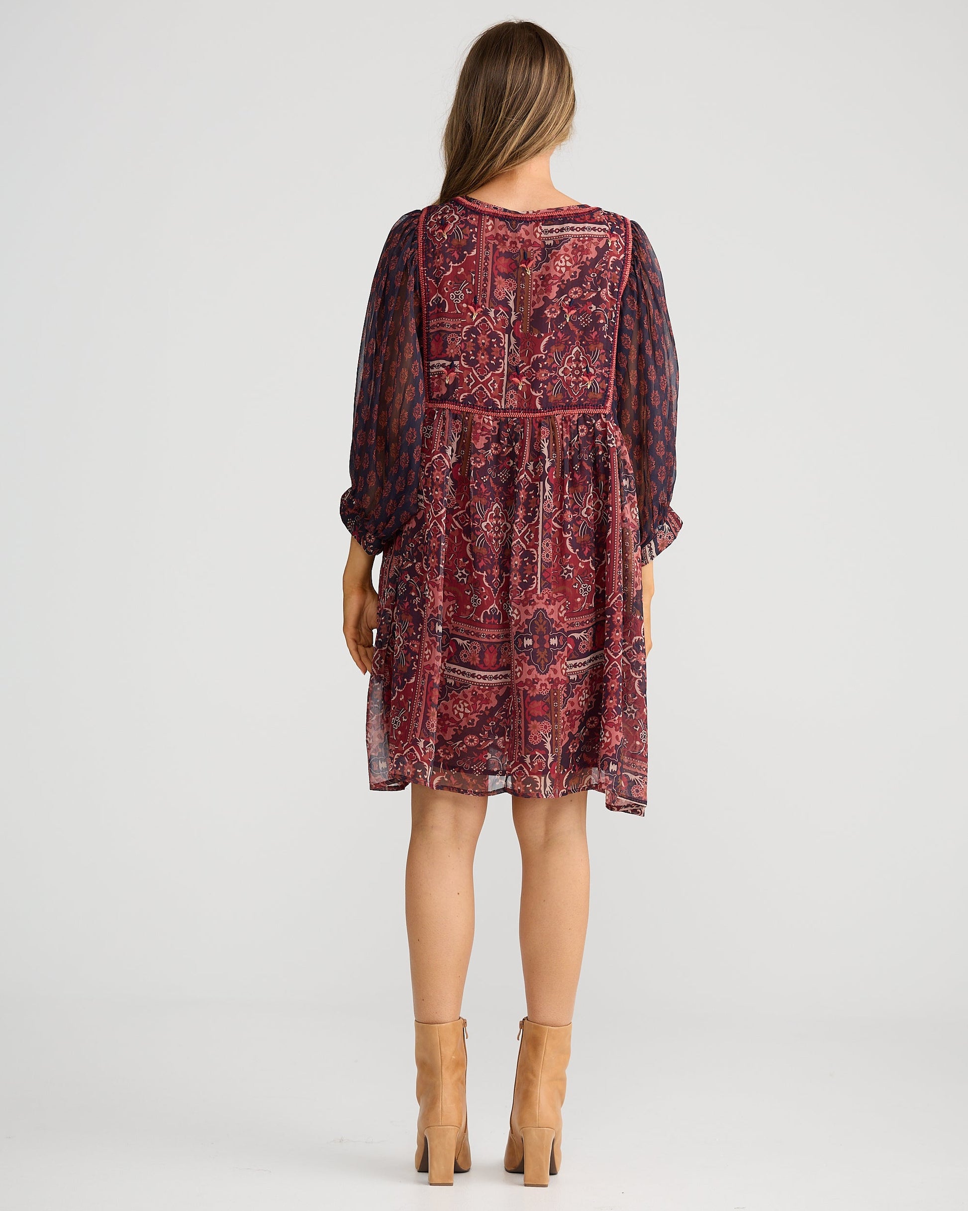 WISTERIA MINI DRESS MYSTIC WEAVE