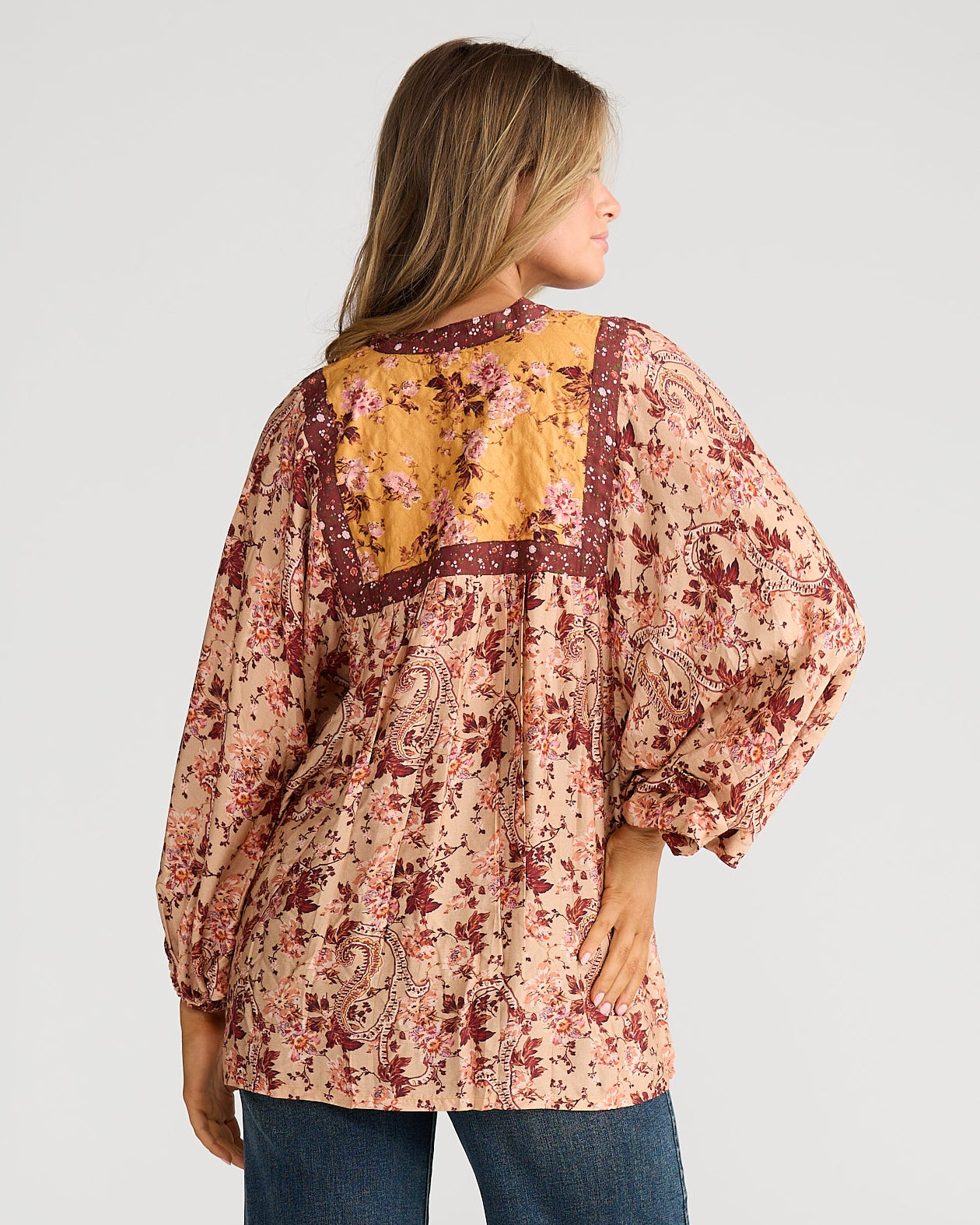 ISLA TOP BEIGE WILDFLOWER