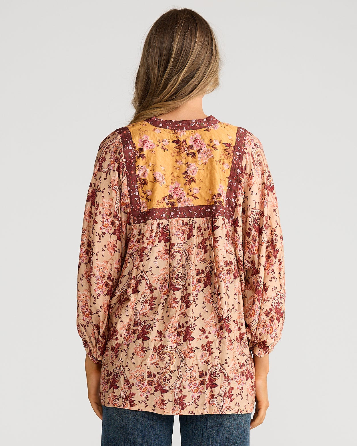 ISLA TOP BEIGE WILDFLOWER