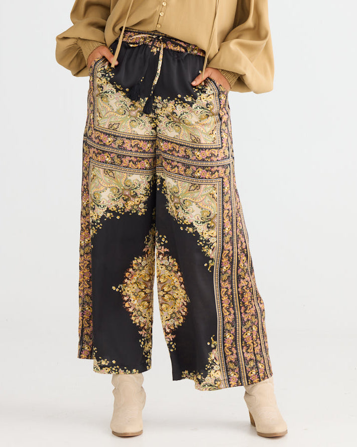 FREEDOM PANT BLACK PAISLEY