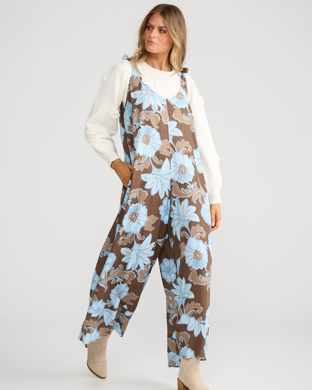 TEMPLE JUMPSUIT CHOCOLATE IBIZA
