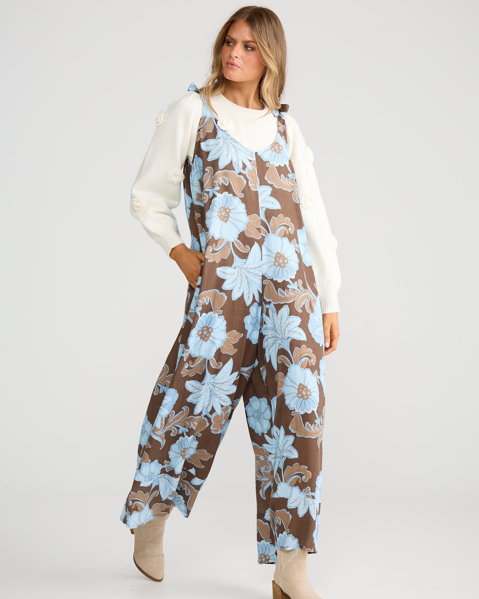 TEMPLE JUMPSUIT CHOCOLATE IBIZA