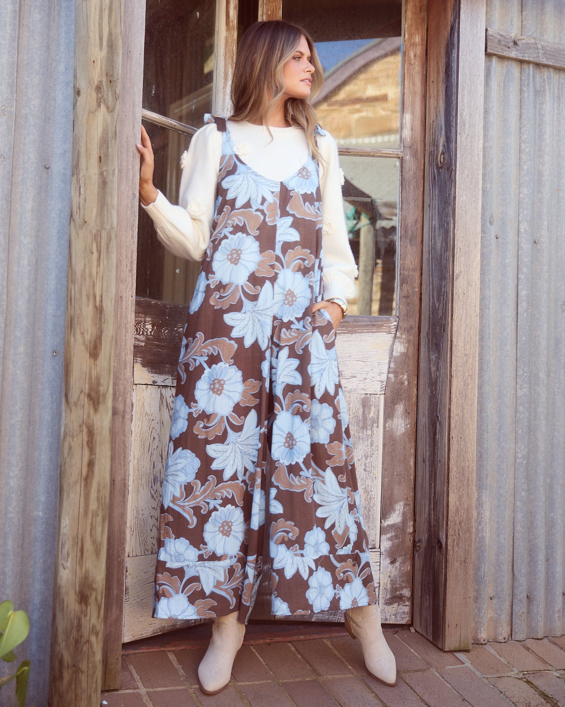 TEMPLE JUMPSUIT CHOCOLATE IBIZA