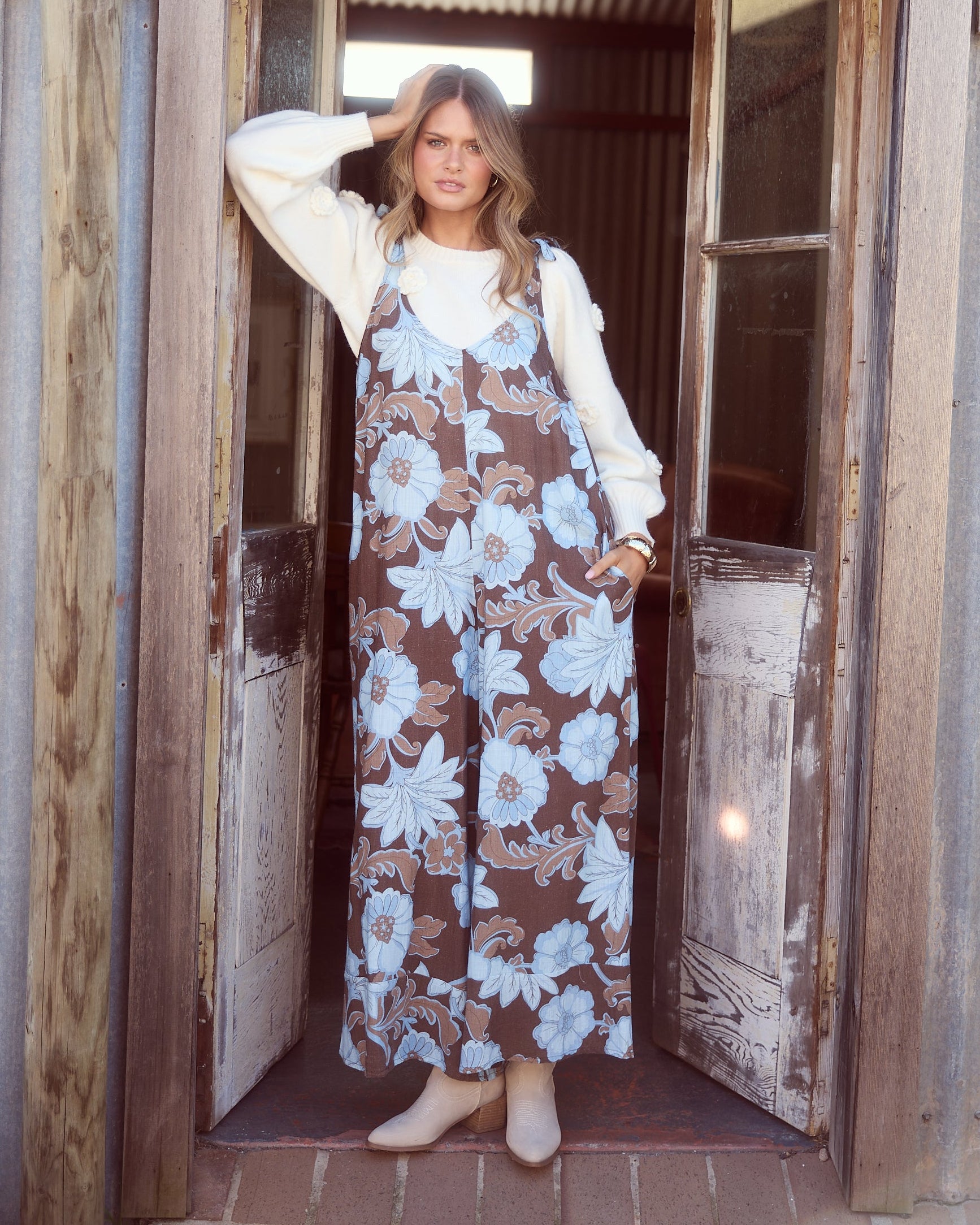 TEMPLE JUMPSUIT CHOCOLATE IBIZA