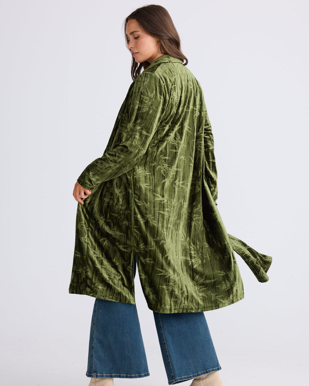ARIES VELVET JACKET OLIVE
