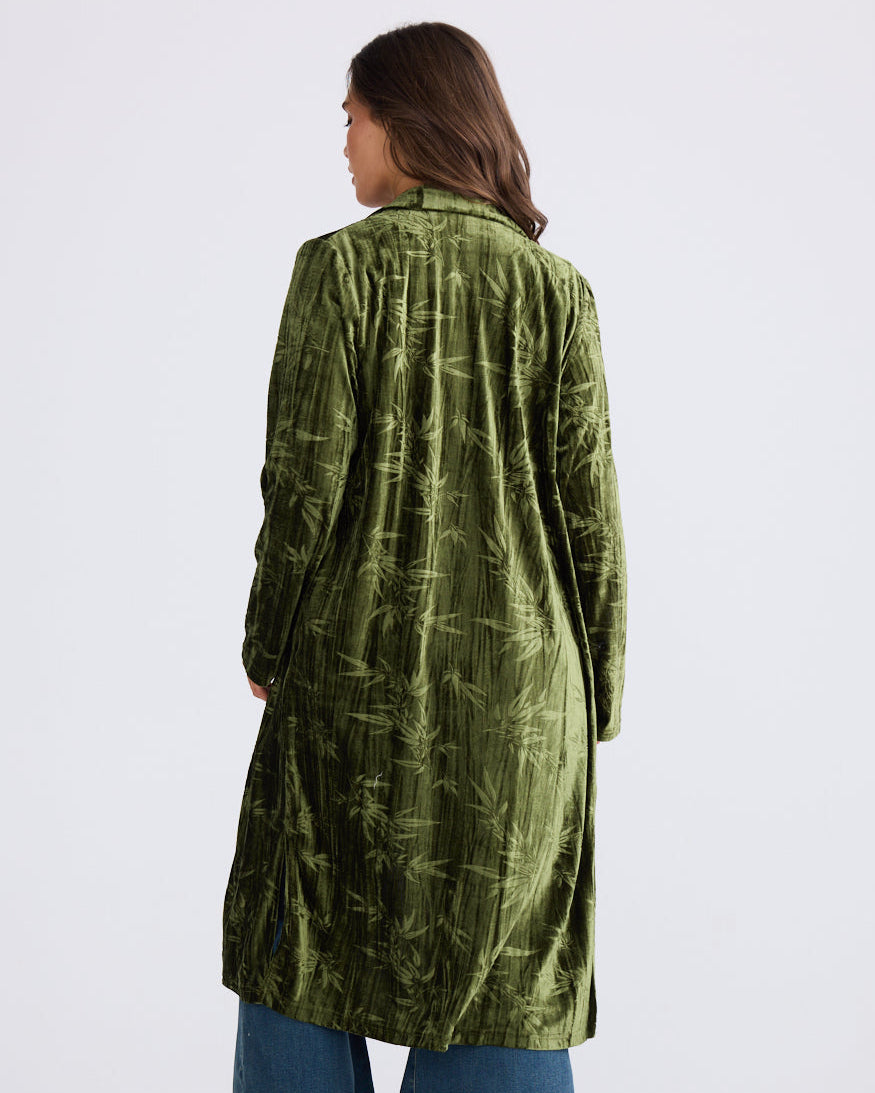 ARIES VELVET JACKET OLIVE