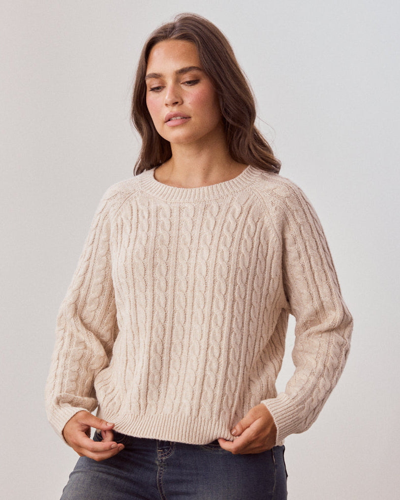 ELLIE KNIT ALMOND MARLE