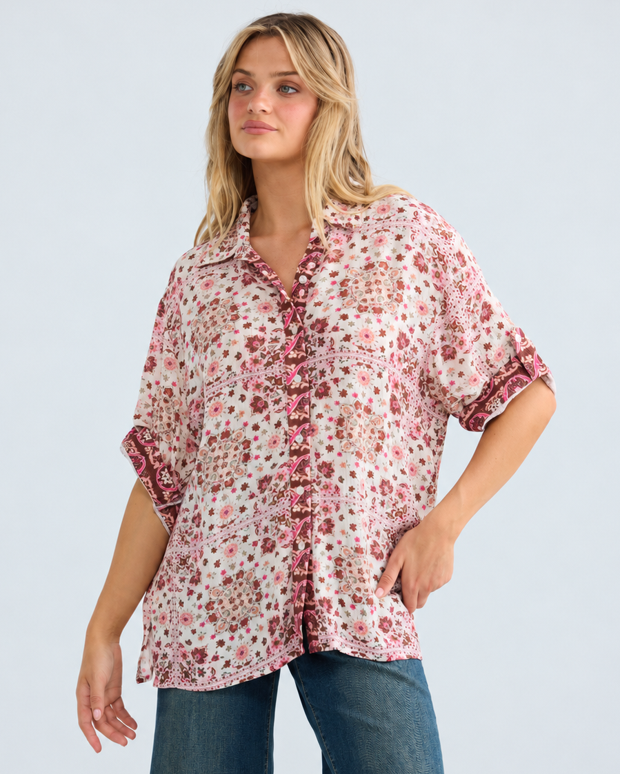 IMANI SHIRT CHAI FLORAL