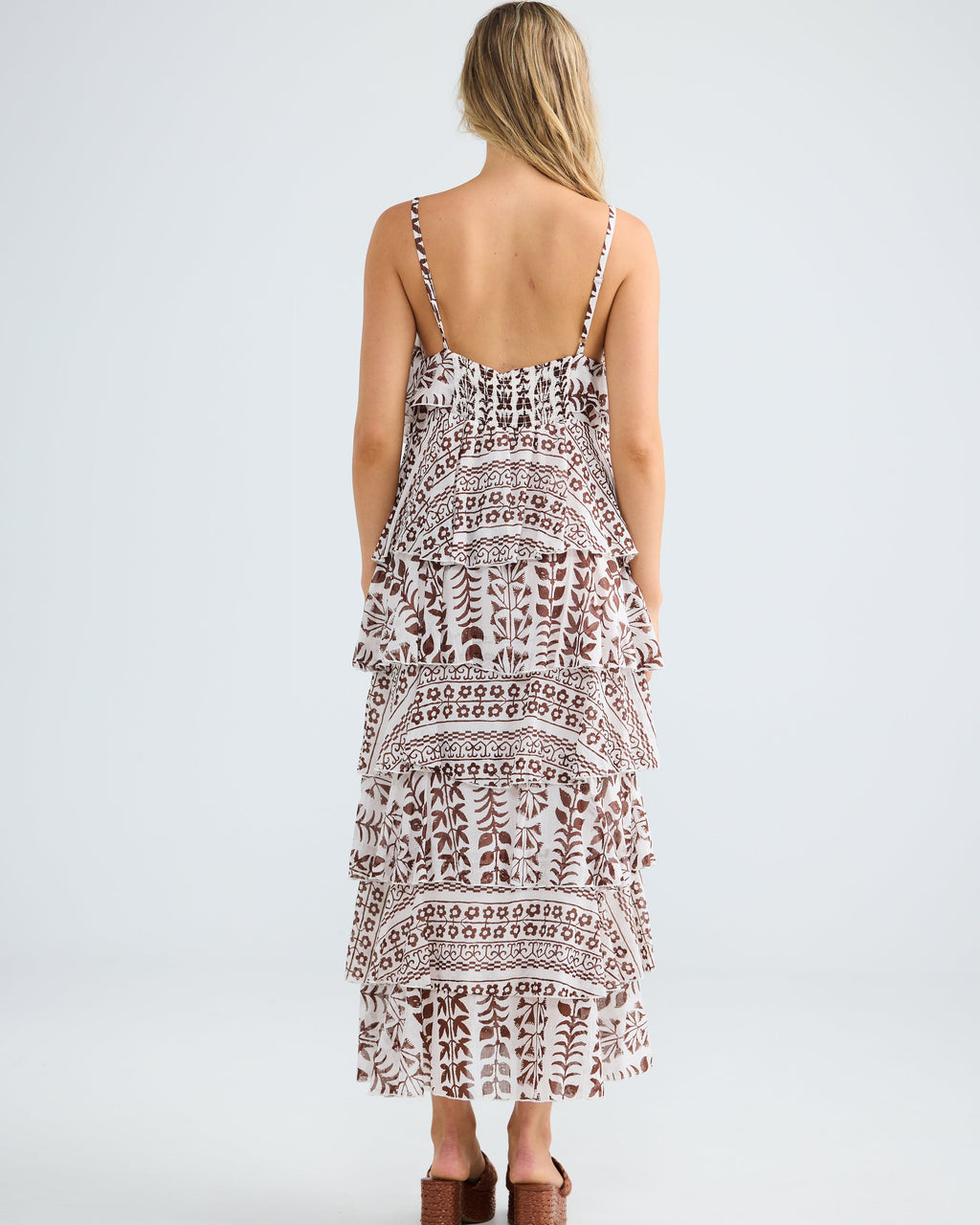 RUE MAXI DRESS CHOCOLATE PARO