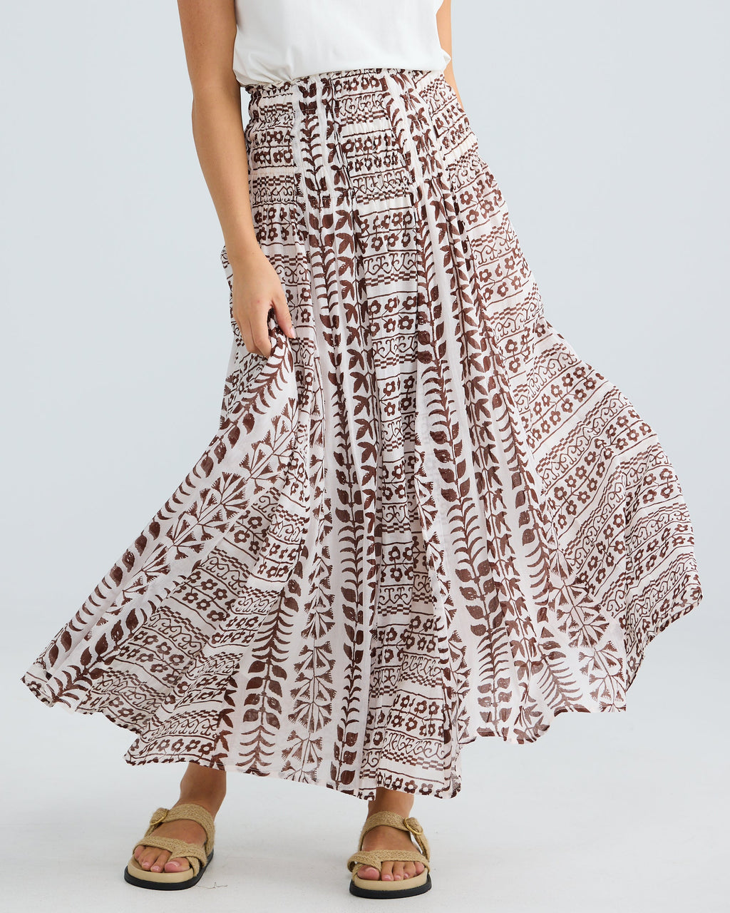 BALMORAL SKIRT CHOCOLATE PARO