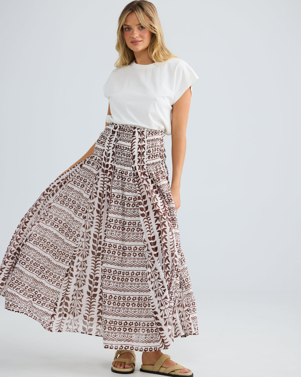 BALMORAL SKIRT CHOCOLATE PARO