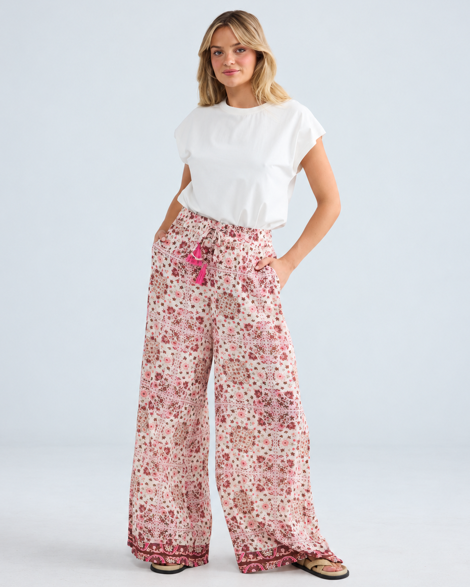 FREEDOM PANT CHAI FLORAL