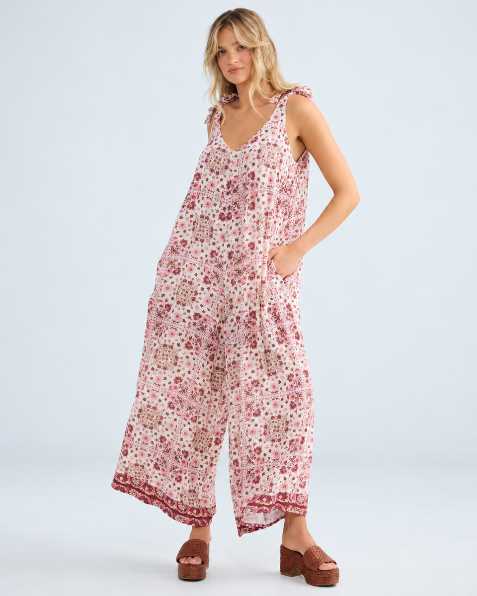 TEMPLE JUMPSUIT CHAI FLORAL