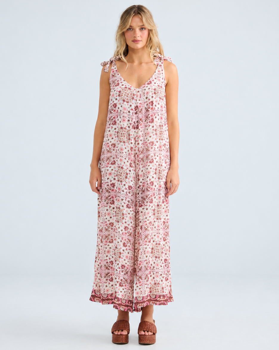 TEMPLE JUMPSUIT CHAI FLORAL