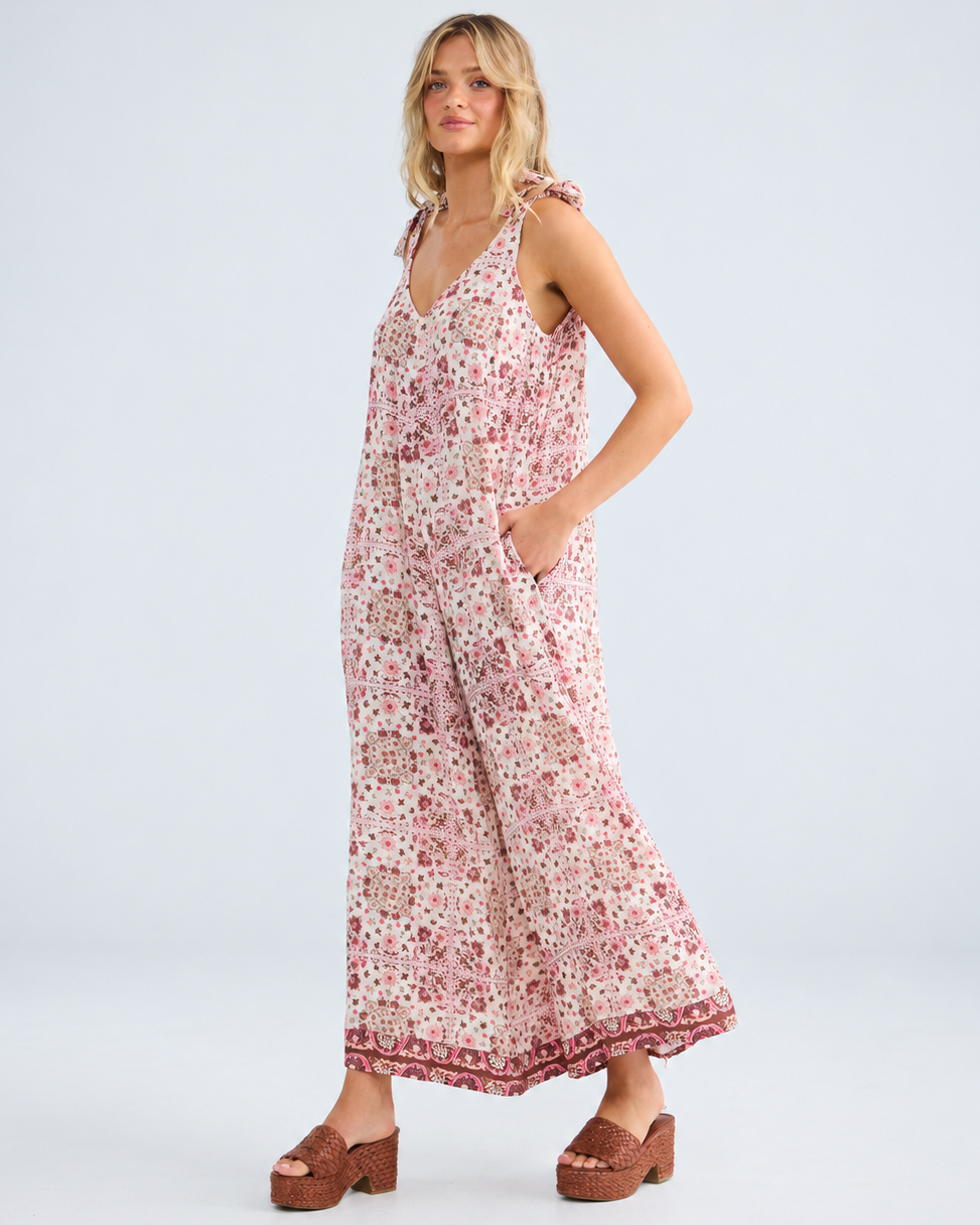 TEMPLE JUMPSUIT CHAI FLORAL