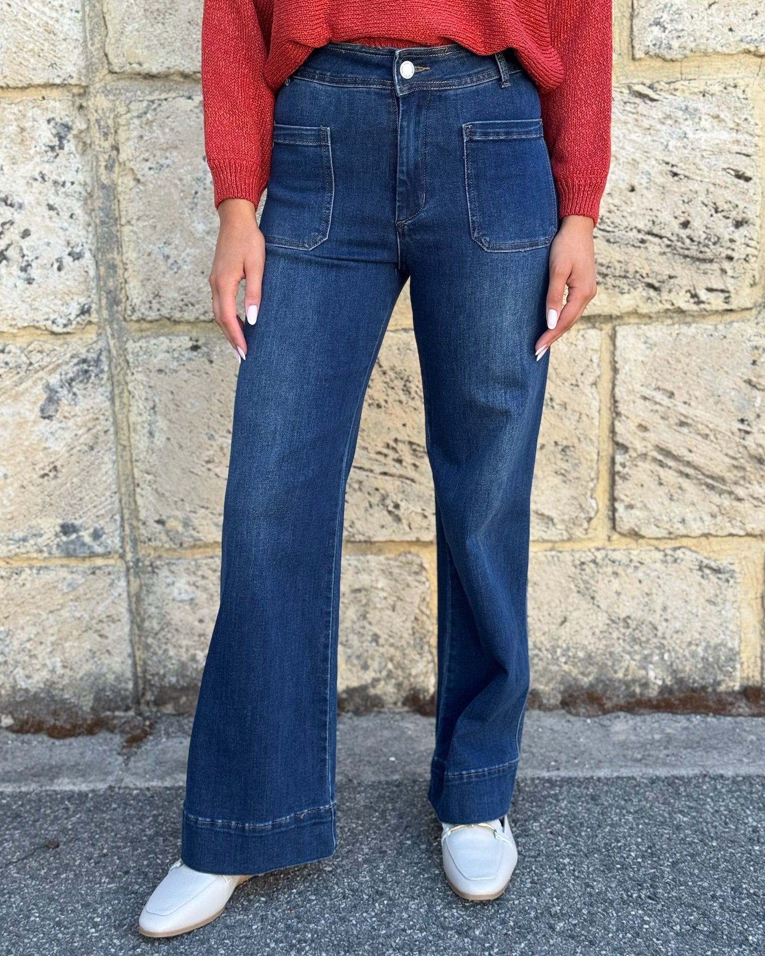 THAT 70S DENIM JEANS DARK BLUE