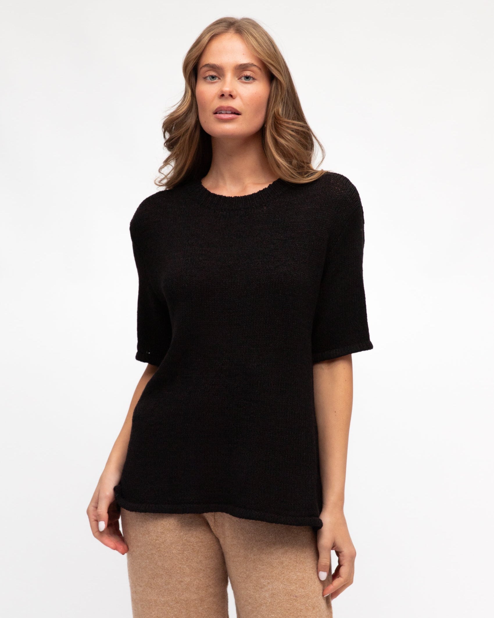 WINTER KNIT TEE BLACK