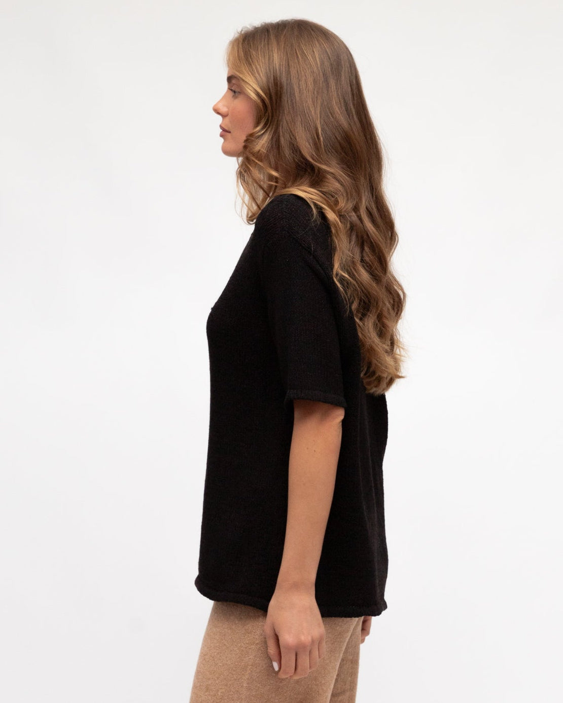 WINTER KNIT TEE BLACK