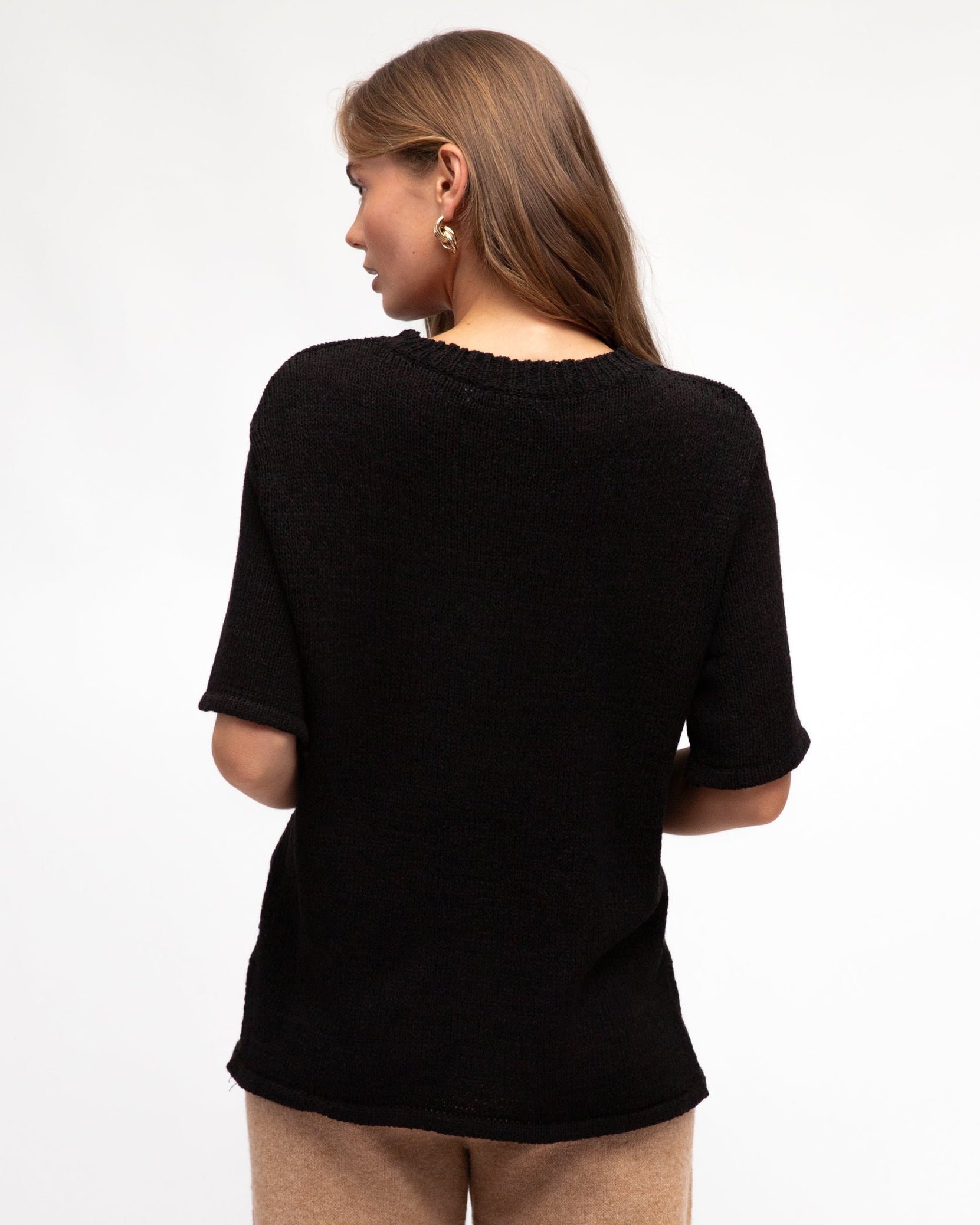WINTER KNIT TEE BLACK