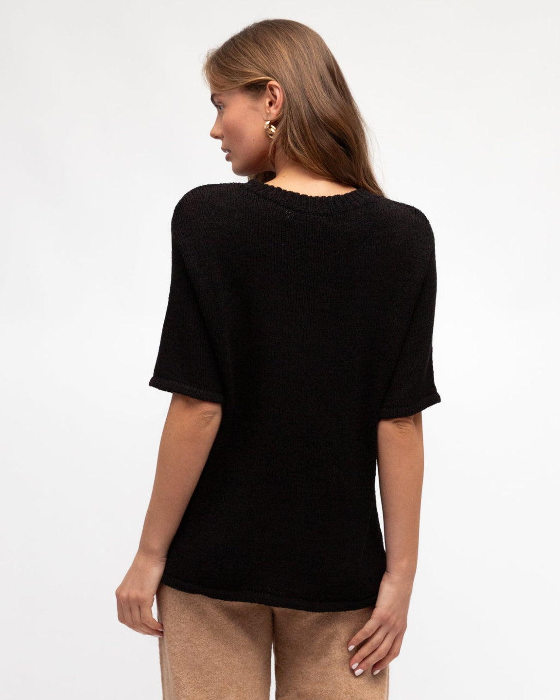 WINTER KNIT TEE BLACK